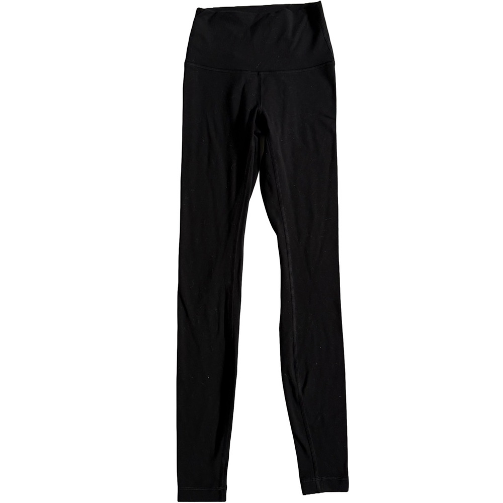 LULULEMON / VANCOUVER CANUCKS / NHL BLACK HIGH WAISTED WUNDER UNDER LEGGINGS - Picture 2 of 9